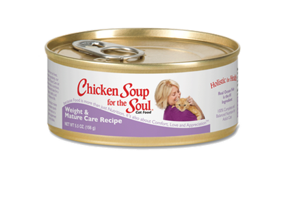 chicken soup for the soul weight & mature cat canned